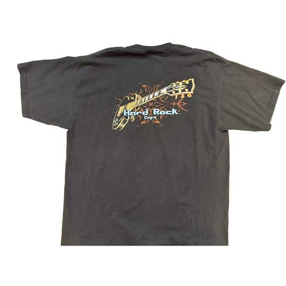 Hard Rock Cafe TShirt Mens LG Black Washington DC Guitar Graphic Back Hit VTG 90 - Picture 1 of 8